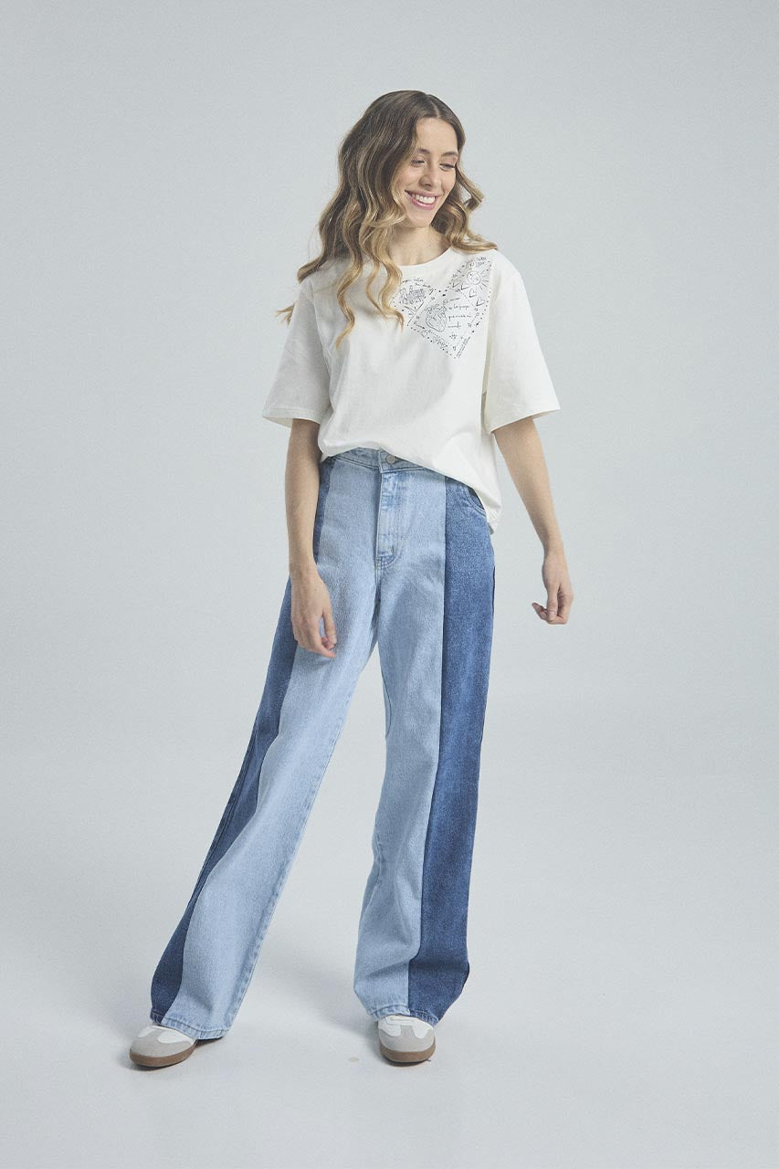 Camiseta Brillas bonito - Marfil