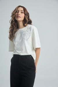 Camiseta Brillas bonito - Marfil