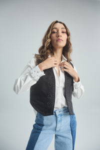 Chaleco Destellos - Negro