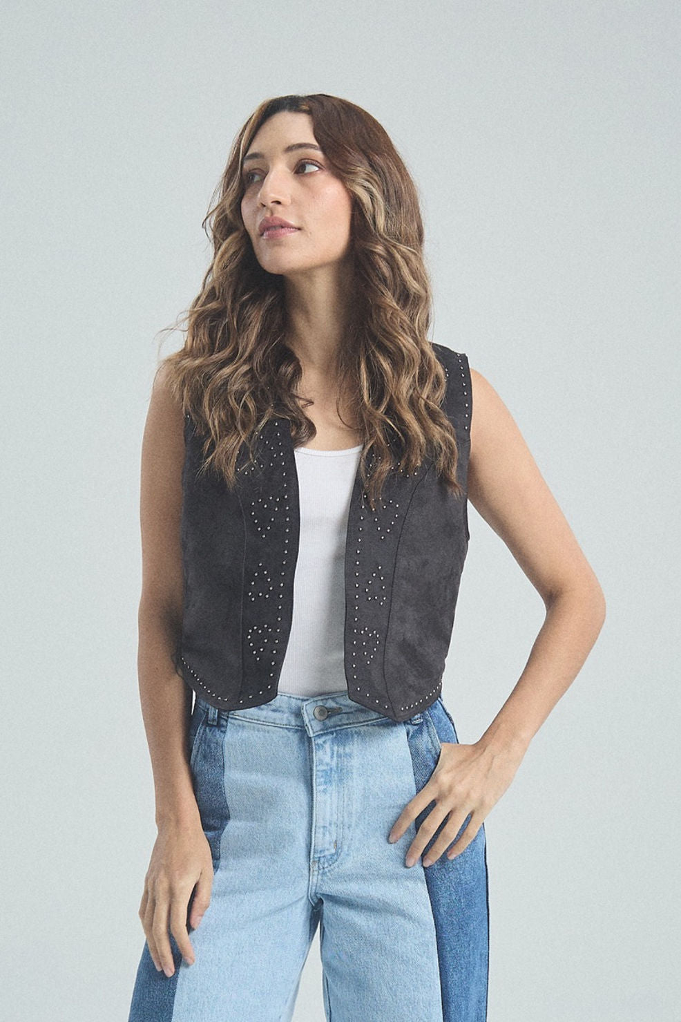 Chaleco Destellos - Negro