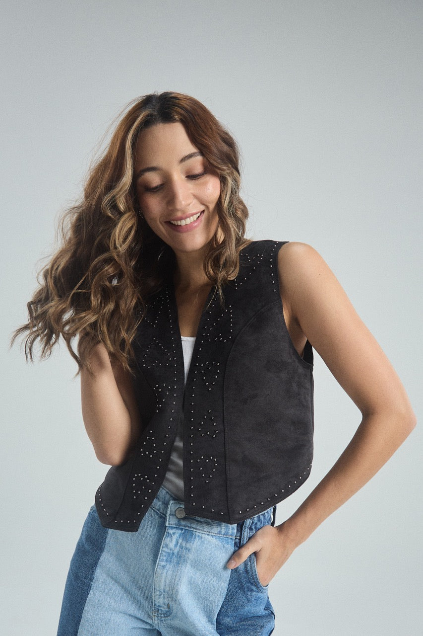 Chaleco Destellos - Negro