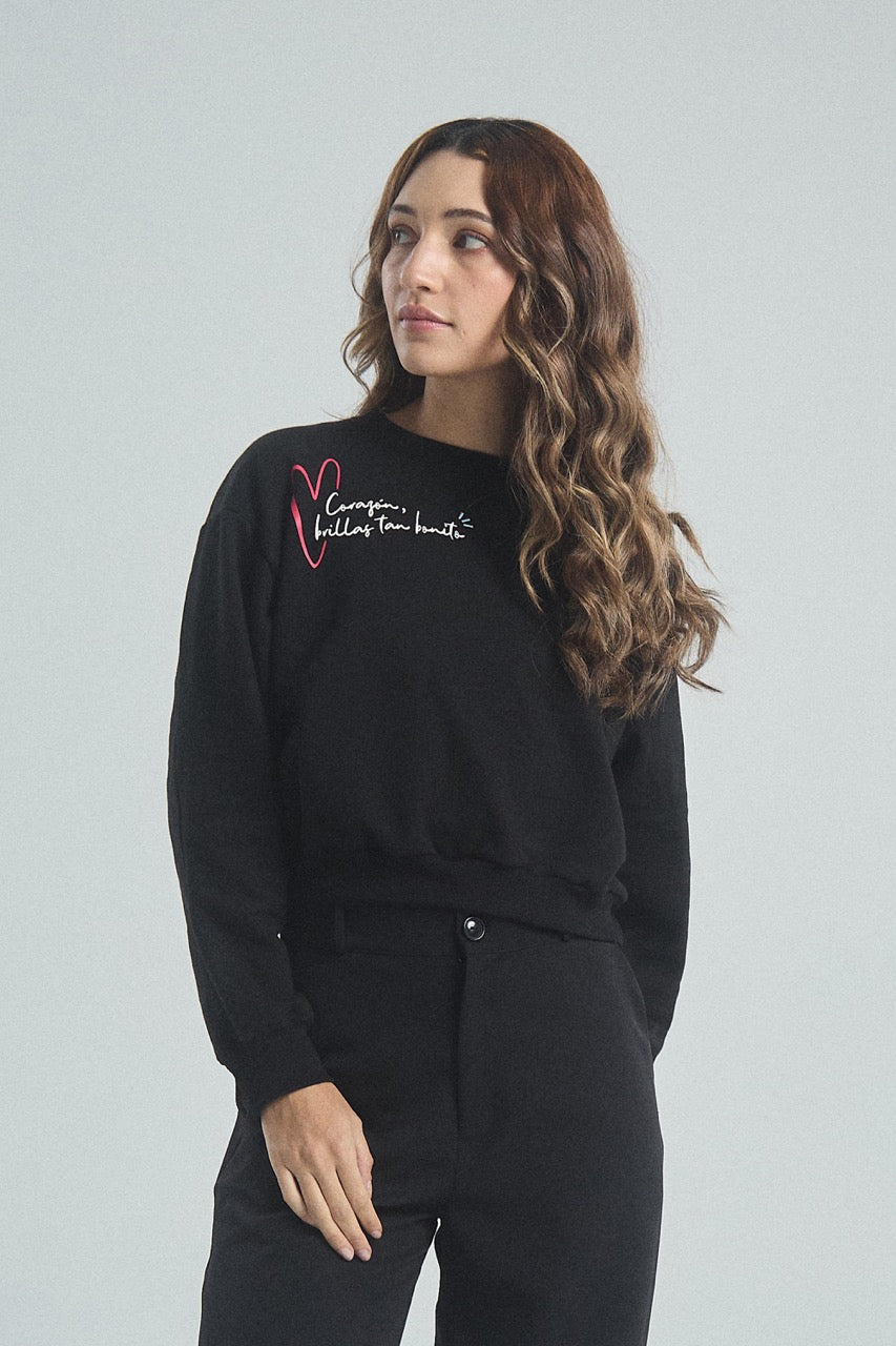Buzo Corazón - Negro