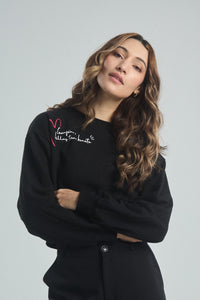 Buzo Corazón - Negro