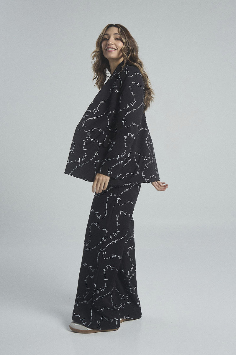 Blazer Nuestros corazones - Negro