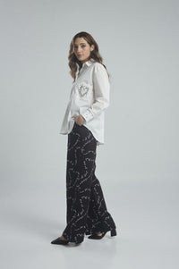 Camisa Brilla Corazón - Marfil