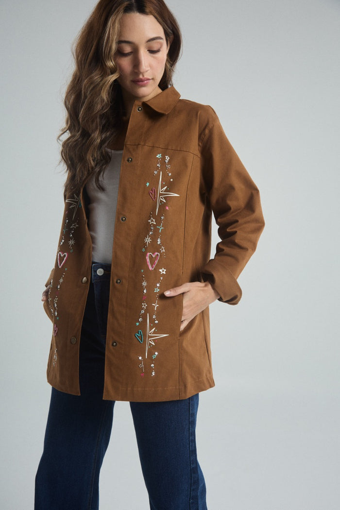 Chaqueta A tu lado - Café