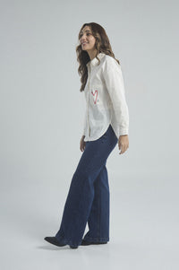 Camisa Como si nadie Observara - Marfil