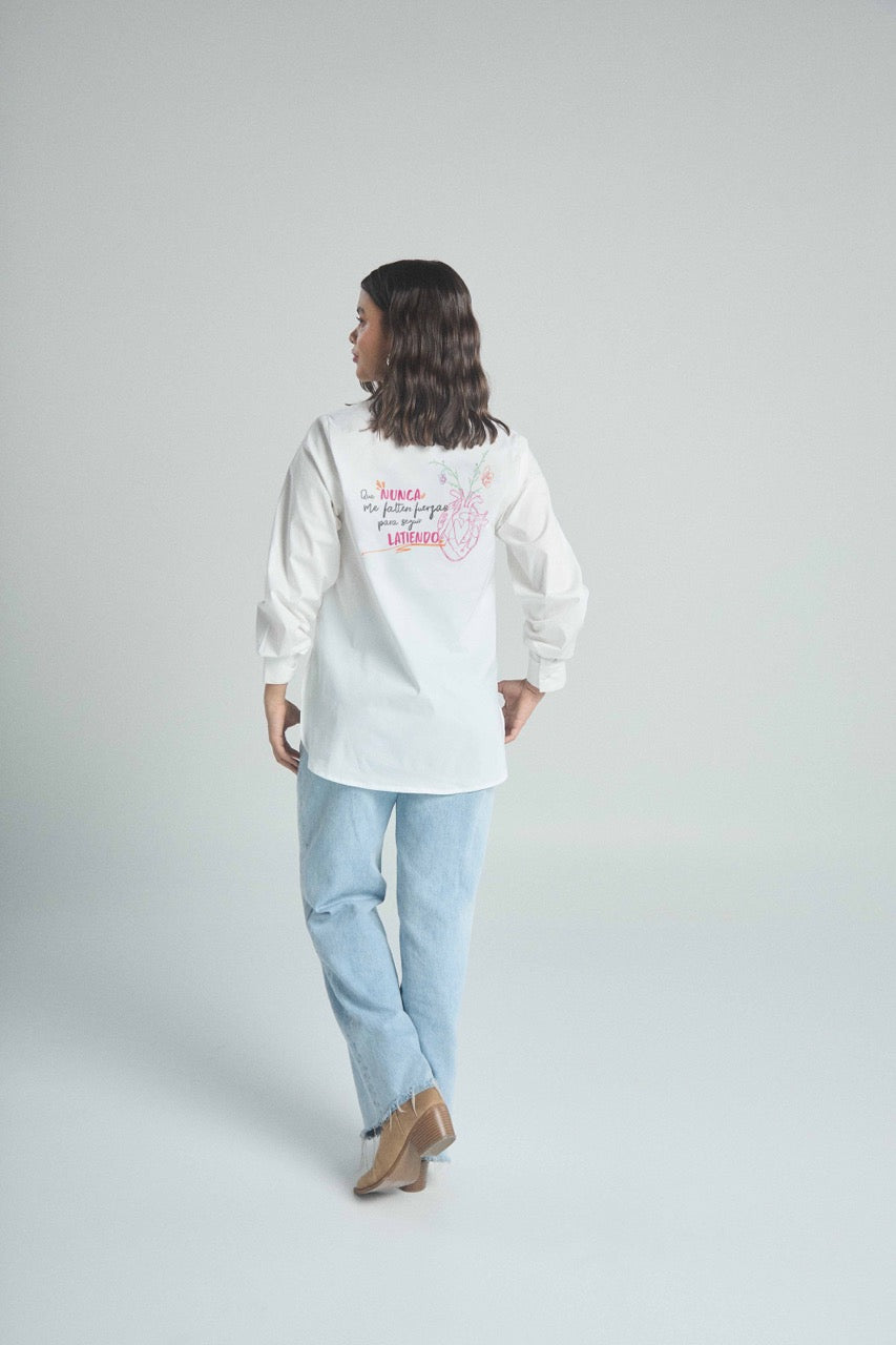 Camisa Latidos - Marfil