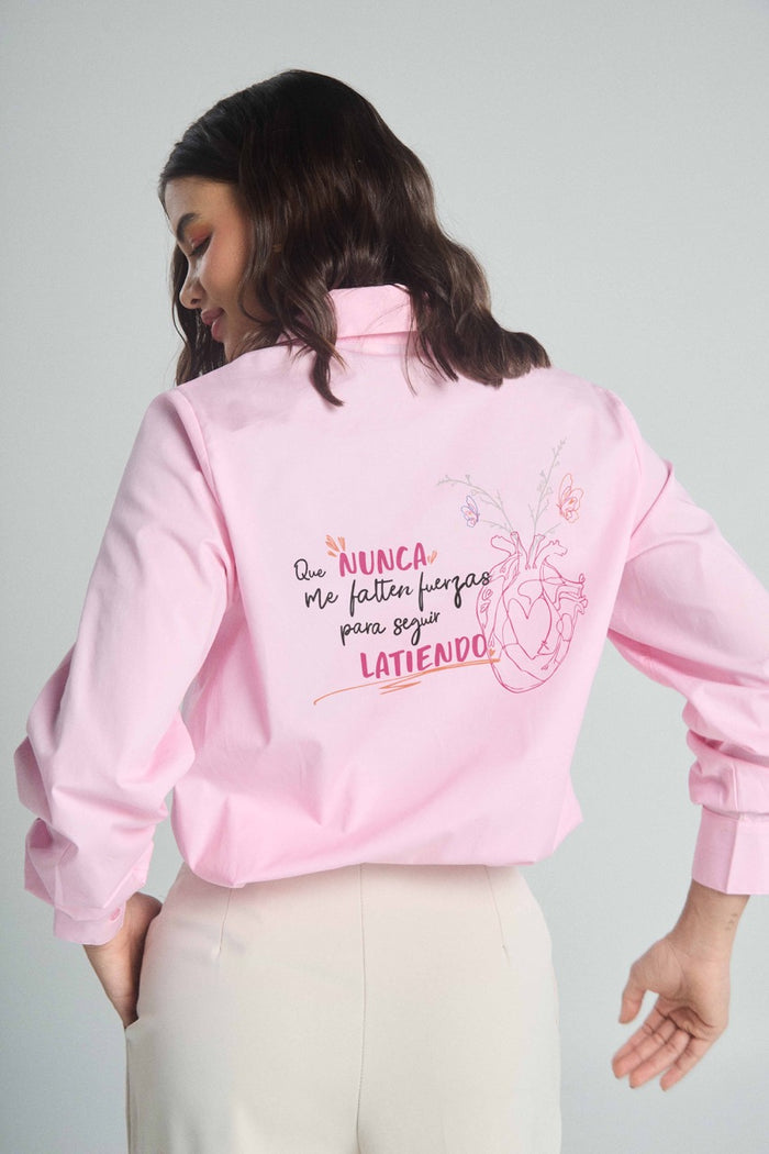 Camisa Latidos - Rosada