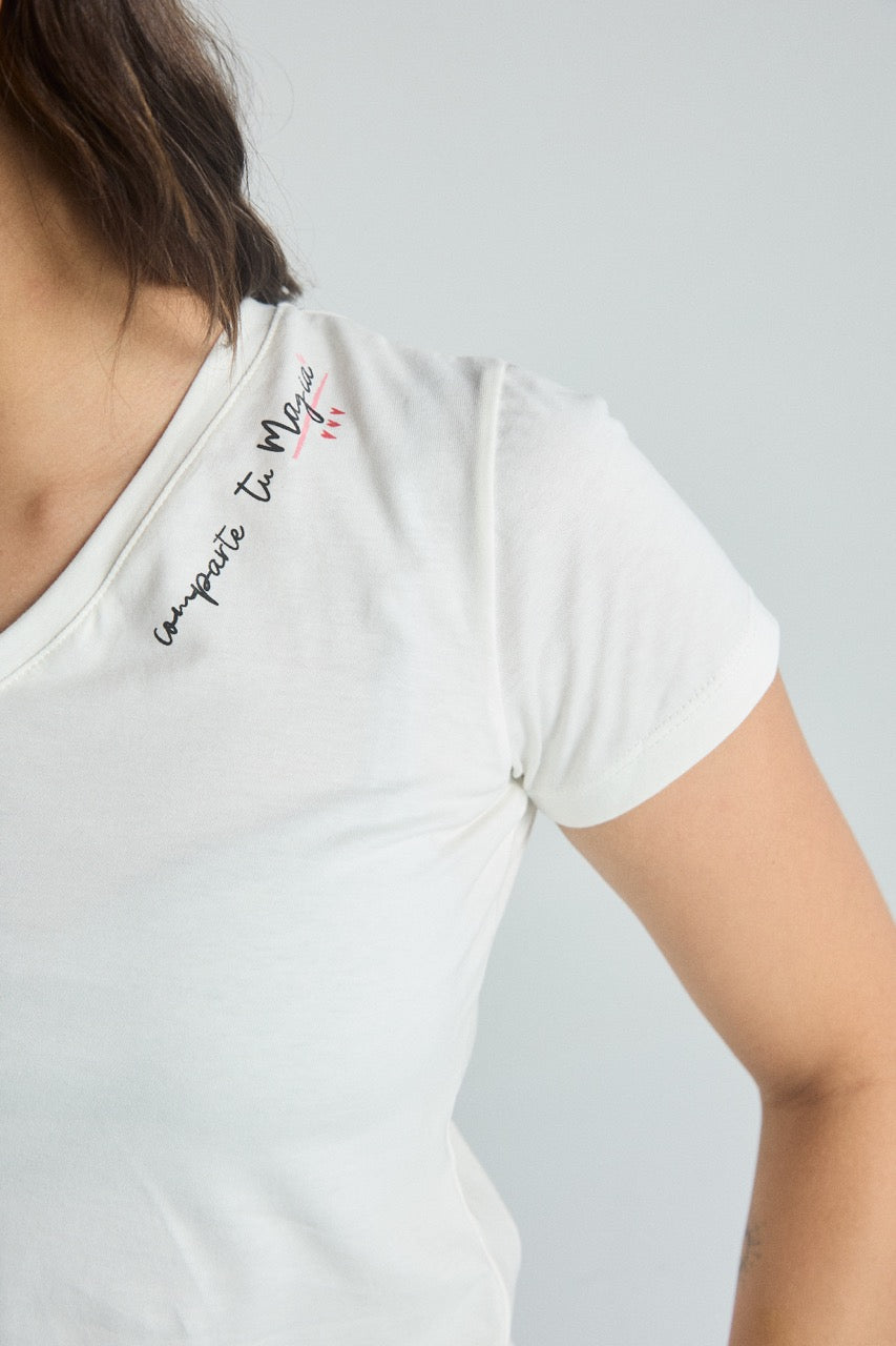 Camiseta Magia - Marfil