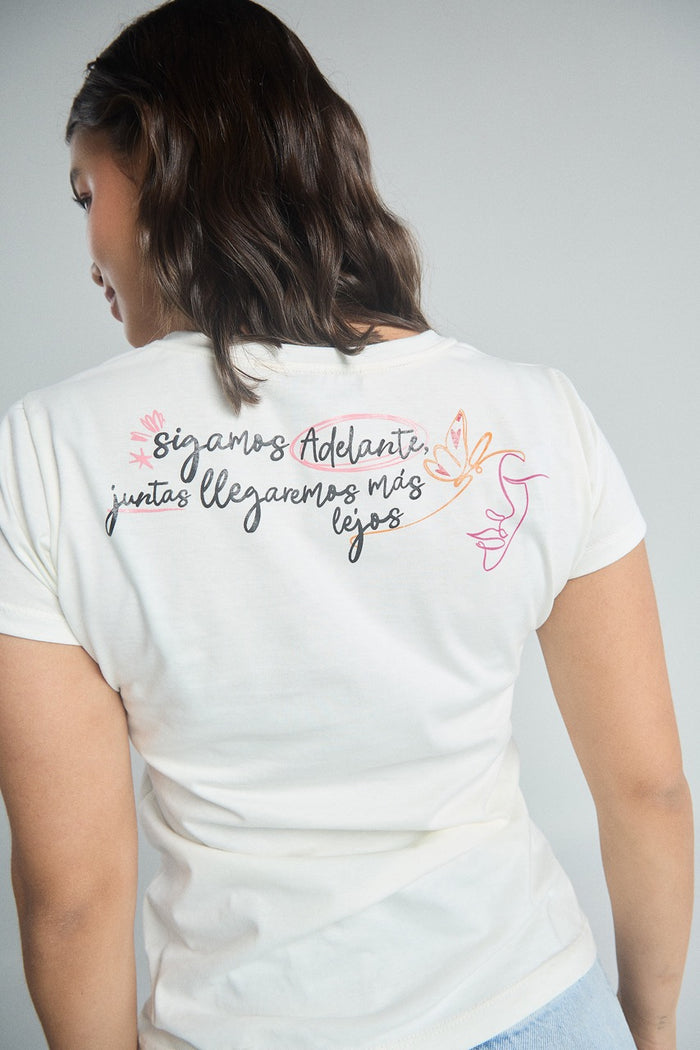 Camiseta Magia - Marfil