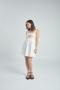 Vestido Full of colors - Marfil