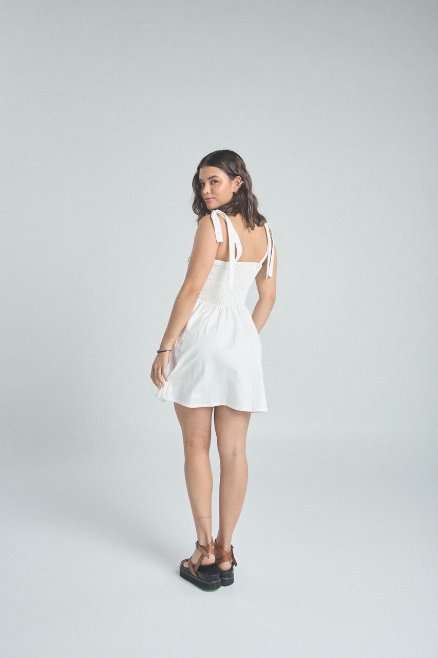 Vestido Full of colors - Marfil