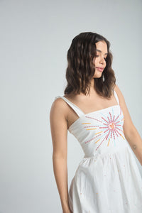 Vestido Full of colors - Marfil