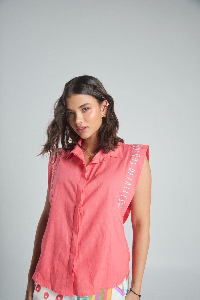 Camisa Pequeños detalles - Coral