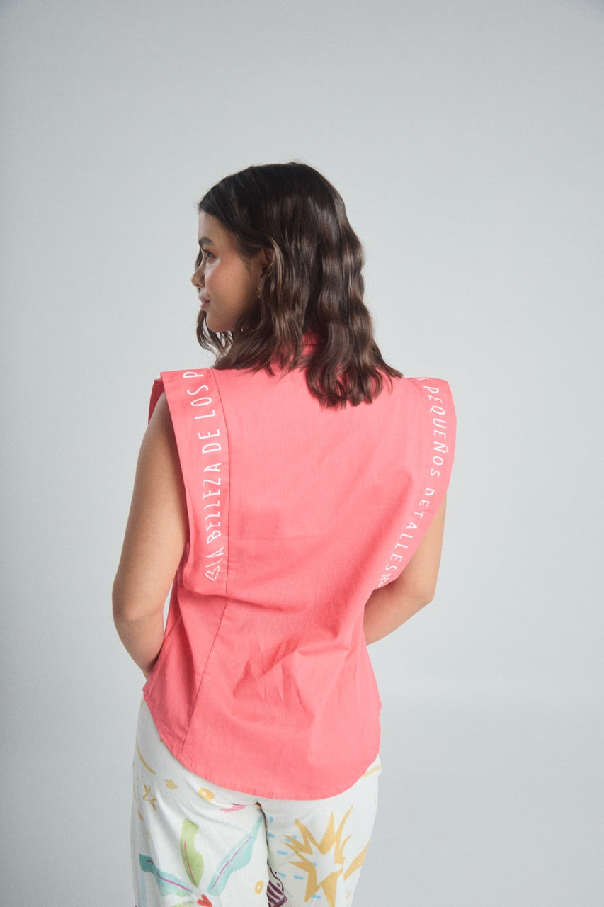 Camisa Pequeños detalles - Coral
