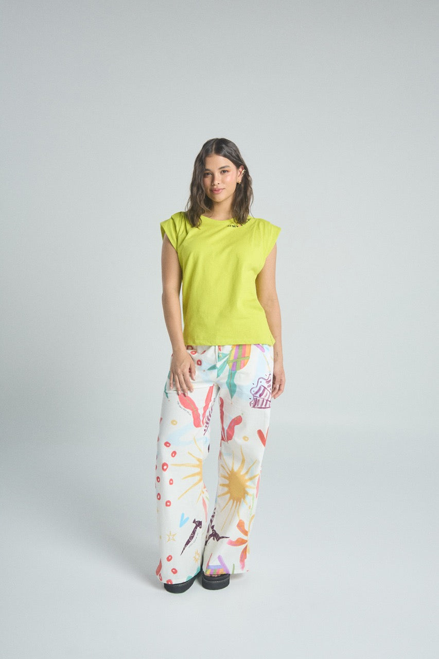 Camiseta Feel good - Verde