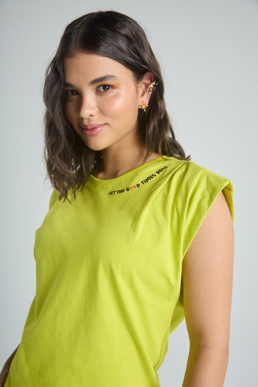 Camiseta Feel good - Verde