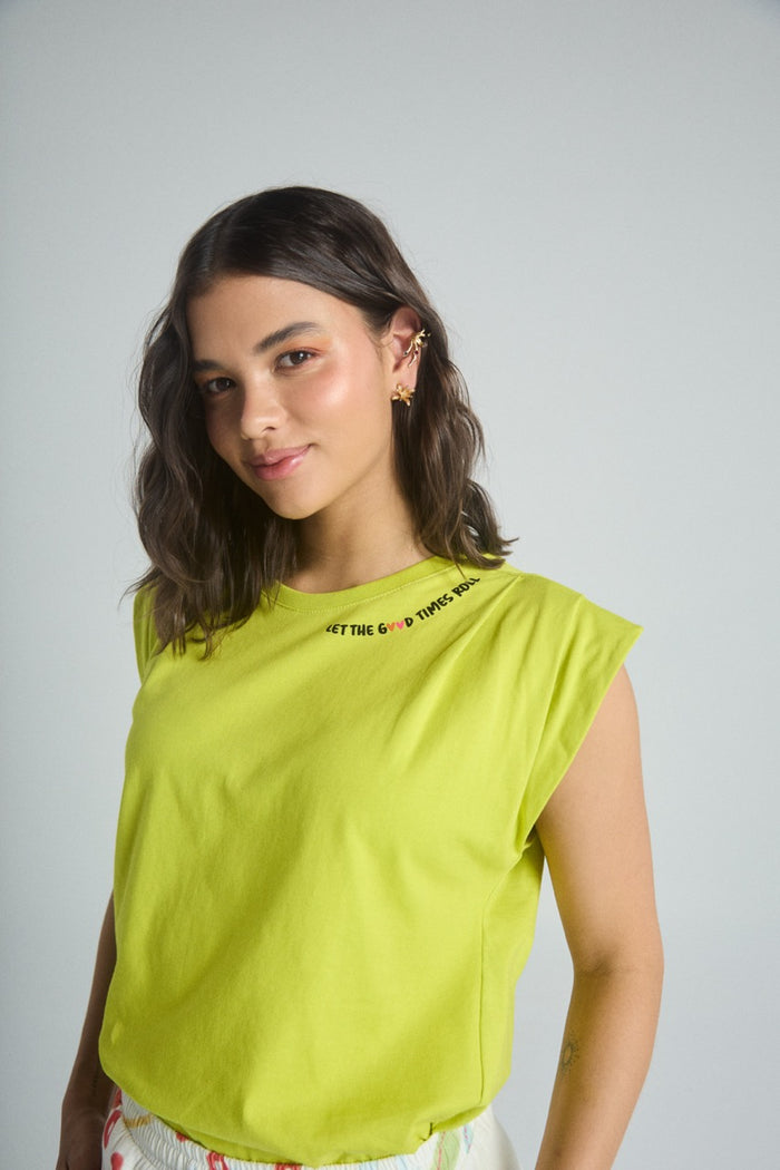 Camiseta Feel good - Verde