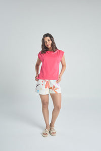 Camiseta Feel good - Fucsia