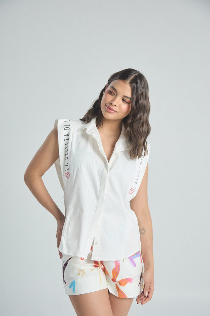 Camisa Pequeños detalles - Marfil