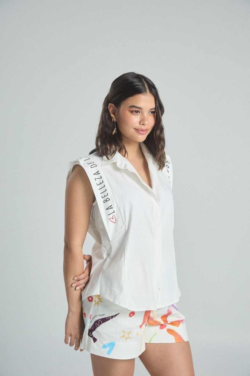 Camisa Pequeños detalles - Marfil