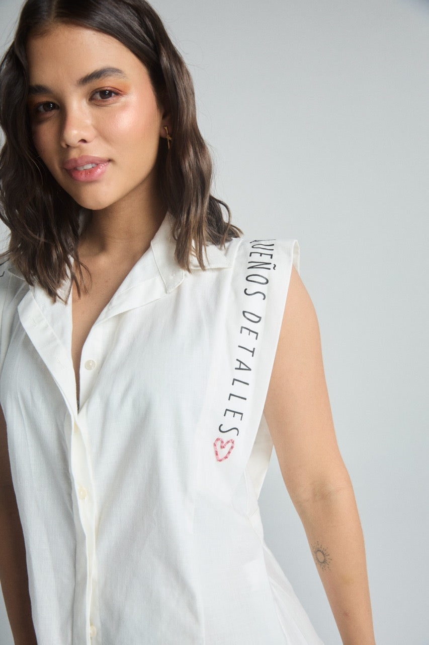 Camisa Pequeños detalles - Marfil