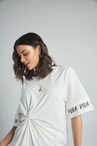 Camiseta Pura vida - Marfil