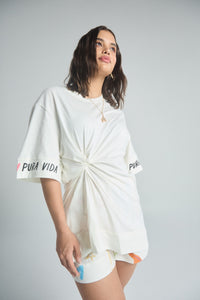 Camiseta Pura vida - Marfil