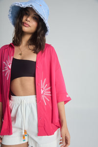 Sobrecamisa Rayito de sol - Fucsia