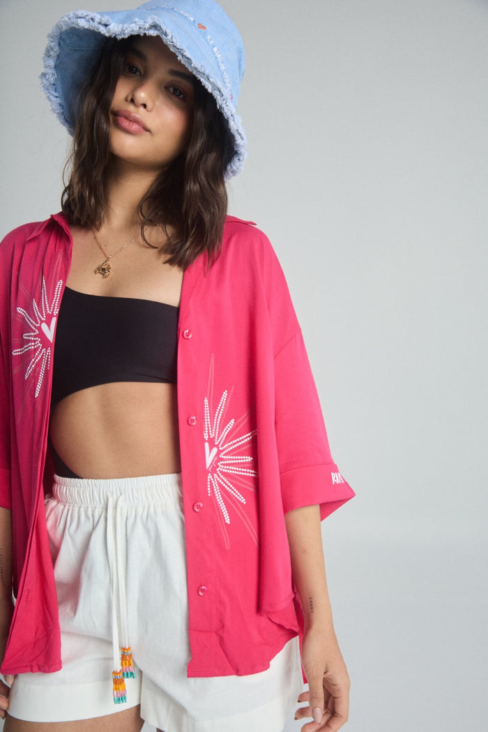 Sobrecamisa Rayito de sol - Fucsia