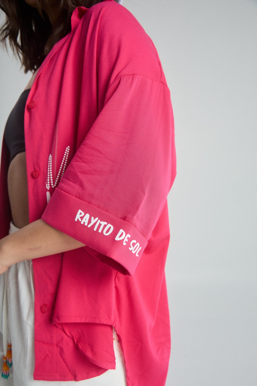 Sobrecamisa Rayito de sol - Fucsia