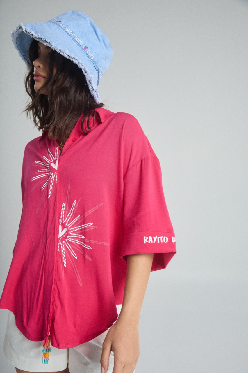 Sobrecamisa Rayito de sol - Fucsia