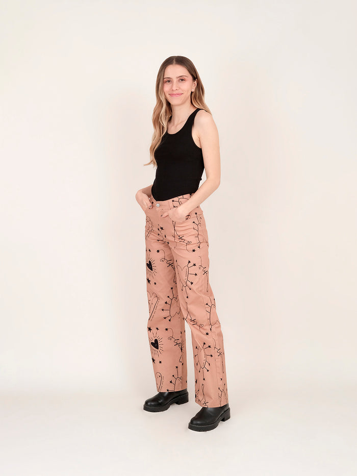 Pantalón Aquí y ahora - Caqui