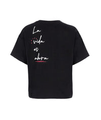 Camiseta La vida es ahora - Negro