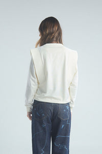 Buzo Más fuerte - Marfil