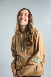 Buzo Corazón en llamas - Café