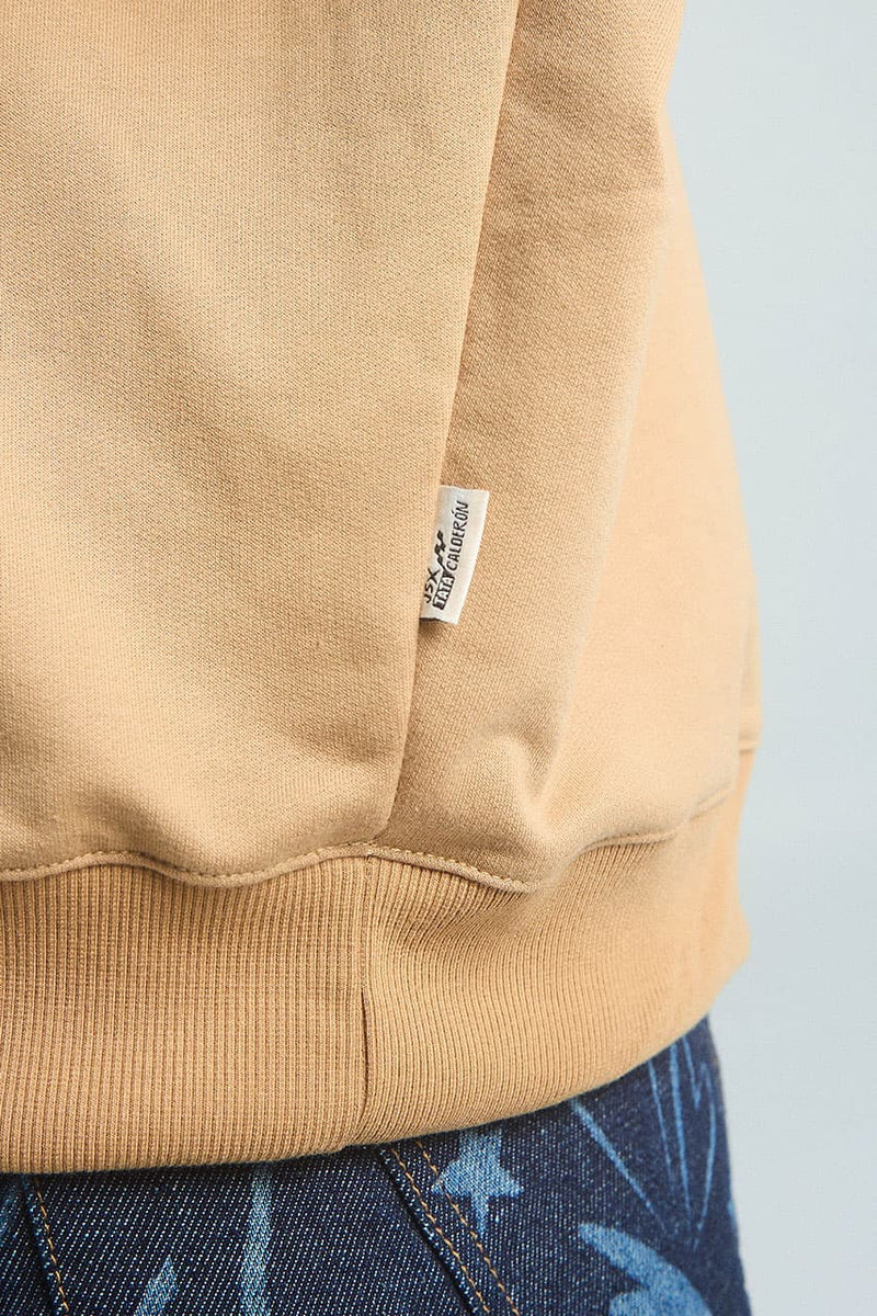 Buzo Corazón en llamas - Café