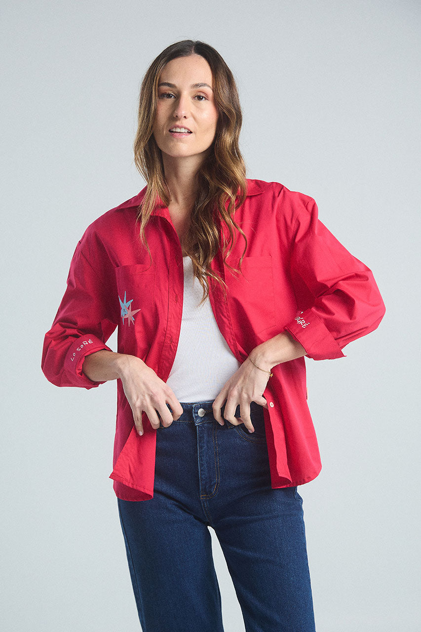 Sobrecamisa Viviendo el Sueño - Fucsia