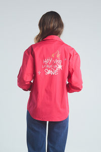 Sobrecamisa Viviendo el Sueño - Fucsia