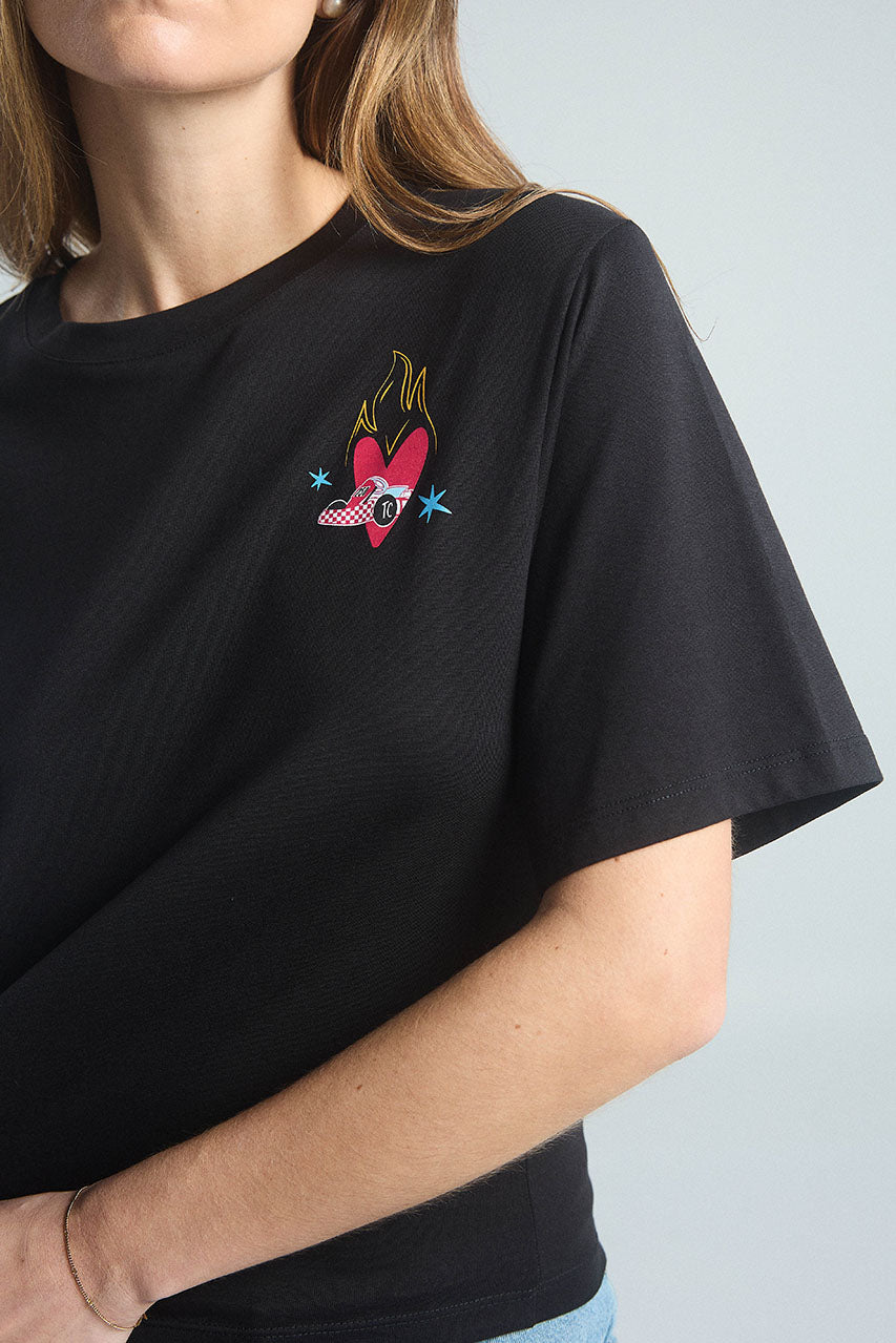 Camiseta Vive tu sueño - Negro