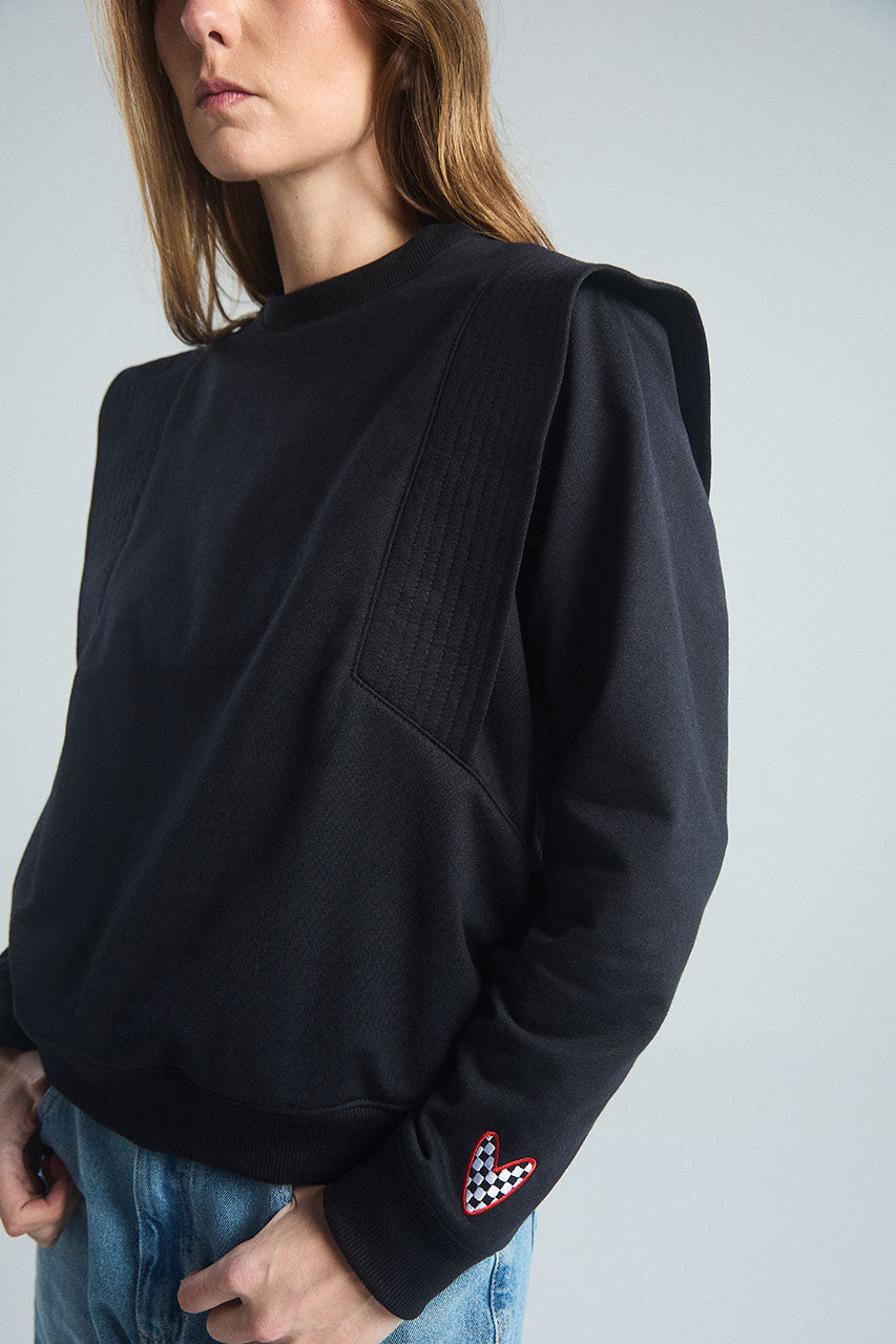 Buzo Más fuerte - Negro