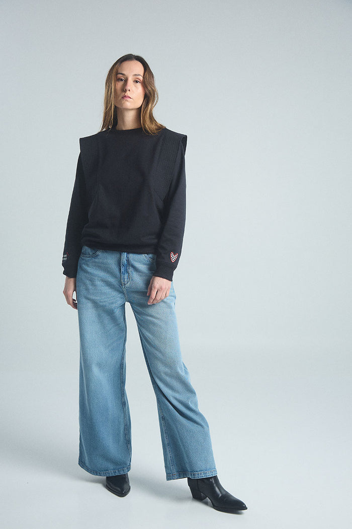 Buzo Más fuerte - Negro