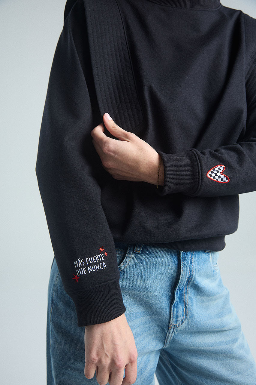 Buzo Más fuerte - Negro