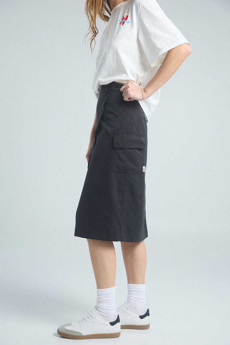Falda Cargo - Negro