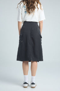 Falda Cargo - Negro