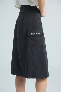 Falda Cargo - Negro