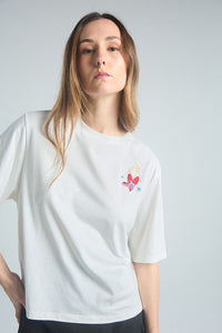 Camiseta Vive tu sueño - Marfil