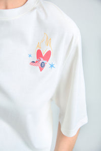 Camiseta Vive tu sueño - Marfil