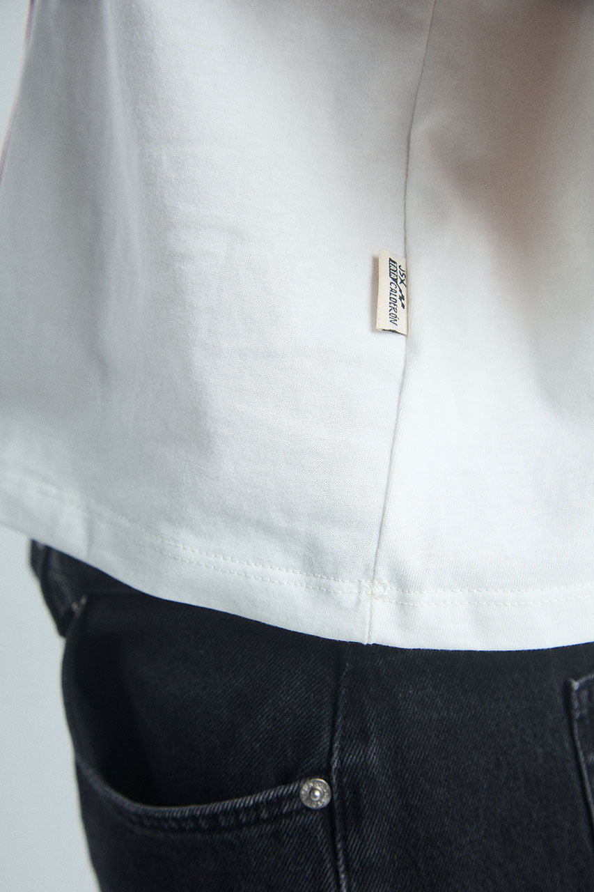 Camiseta Follow that dream - Marfil